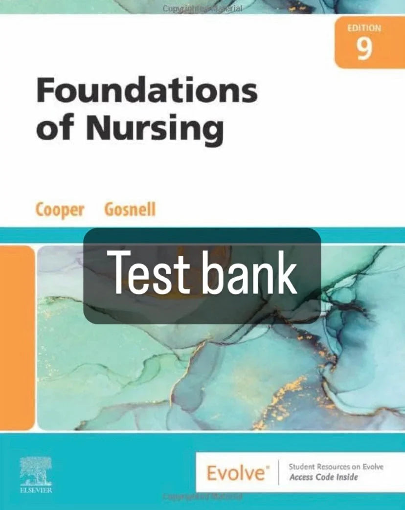 Testbank Foundations of Nursing, 9. Auflage von Cooper