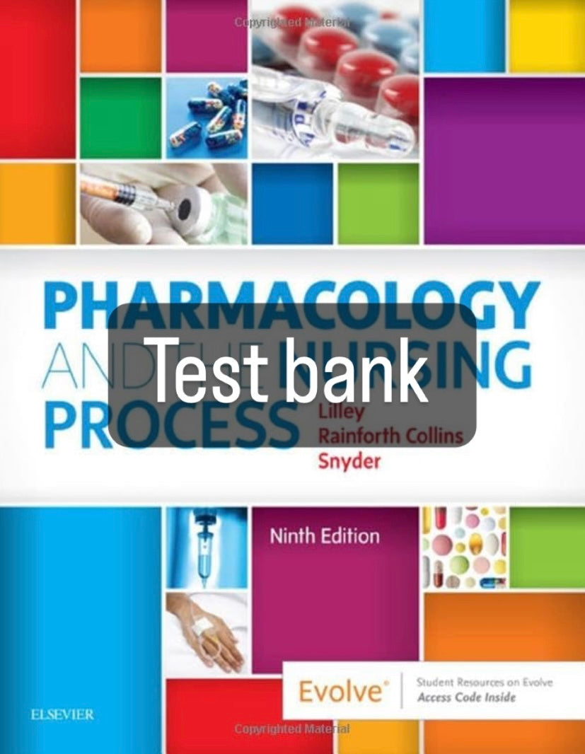 Testbank Pharmacology and the Nursing Process, 9. Auflage von Lilley
