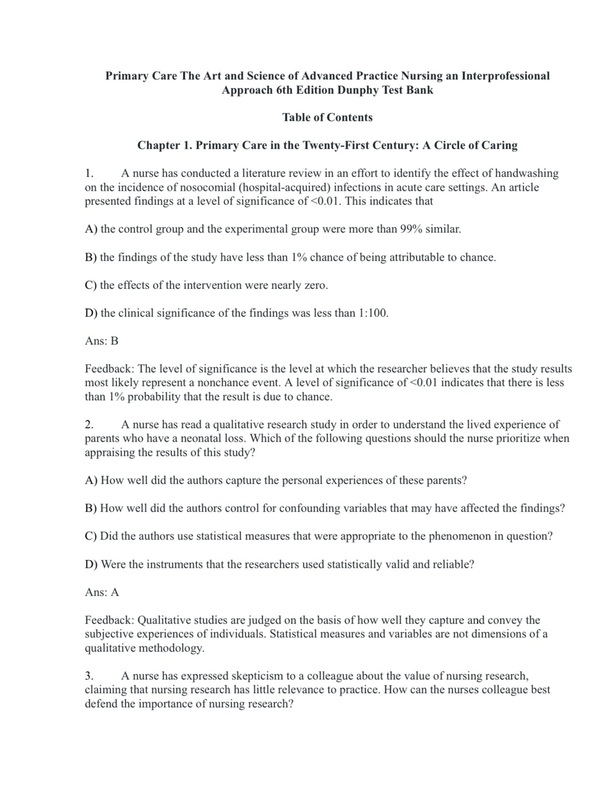 Testbank Primary Care: The Art and Science of Advanced Practice Nursing – An Interprofessional Approach, 6. Auflage von Debera J. Dunphy