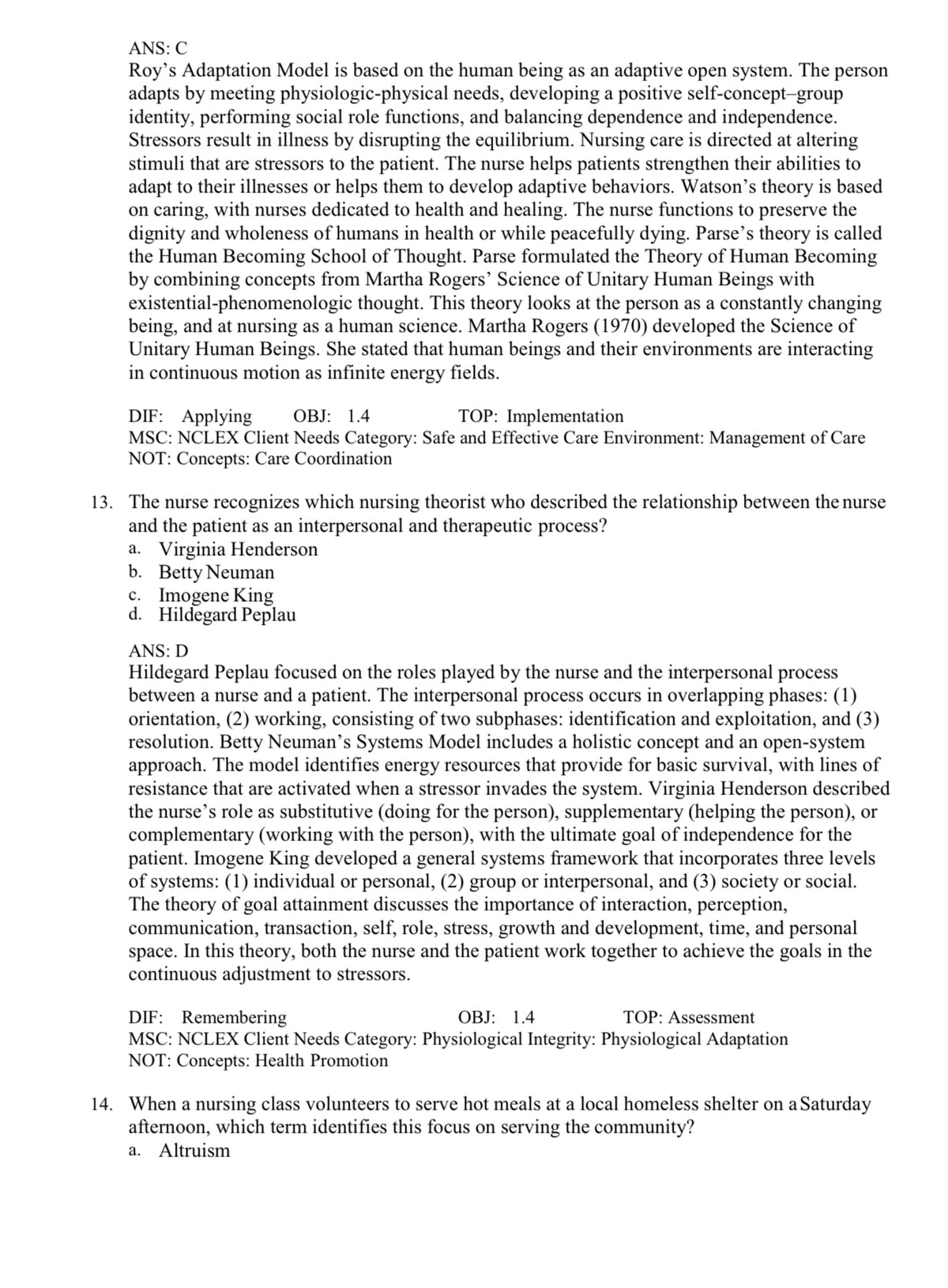 Testbank Fundamentals of Nursing: Active Learning for Collaborative Practice, 3. Auflage von Yoost