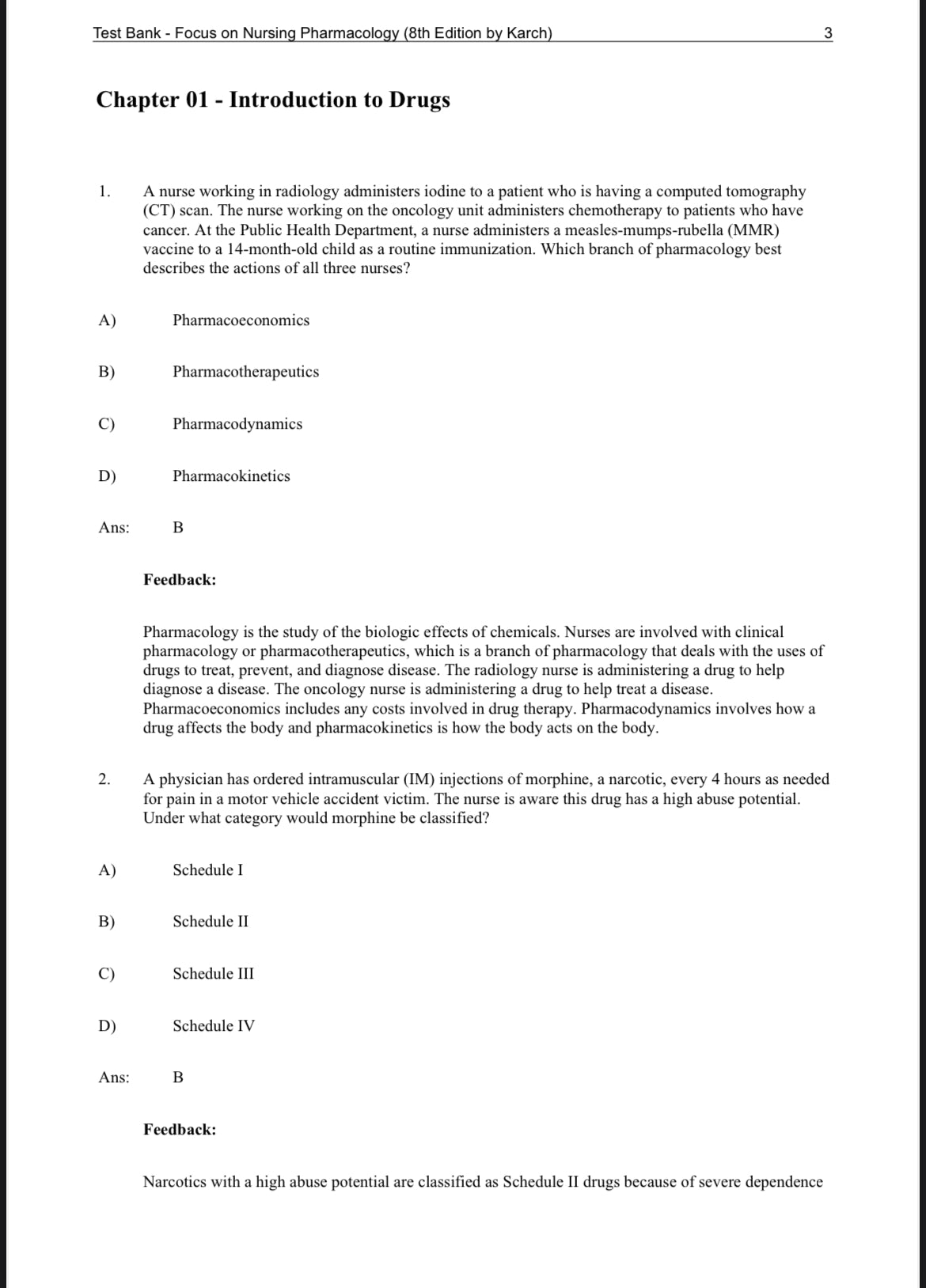 Testbank Focus on Nursing Pharmacology, 8. Auflage von Amy M. Karch