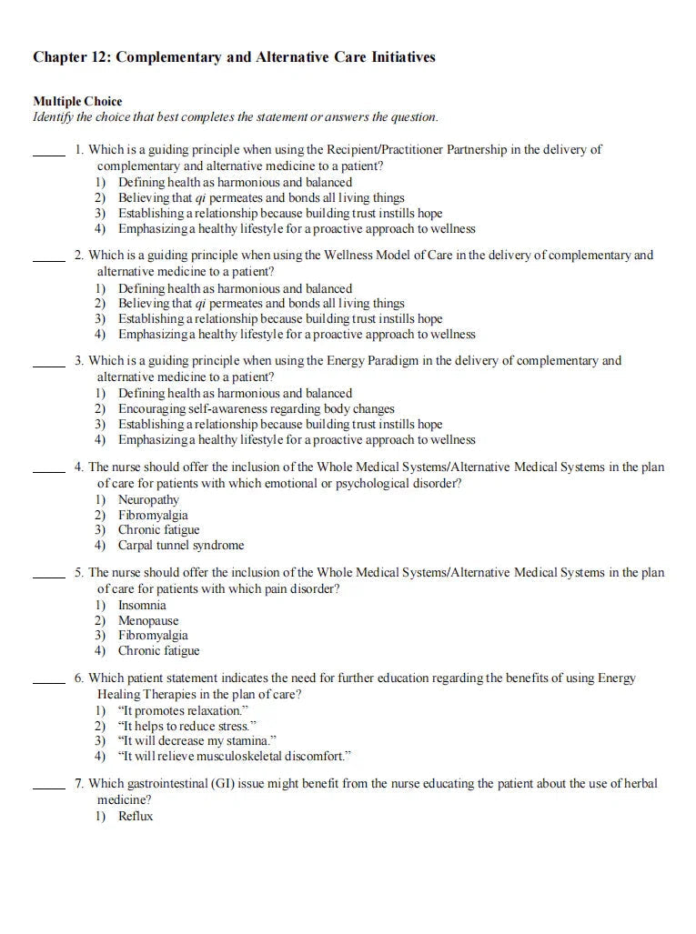 Testbank Davis Advantage for Medical-Surgical Nursing: Making Connections to Practice, 3. Auflage