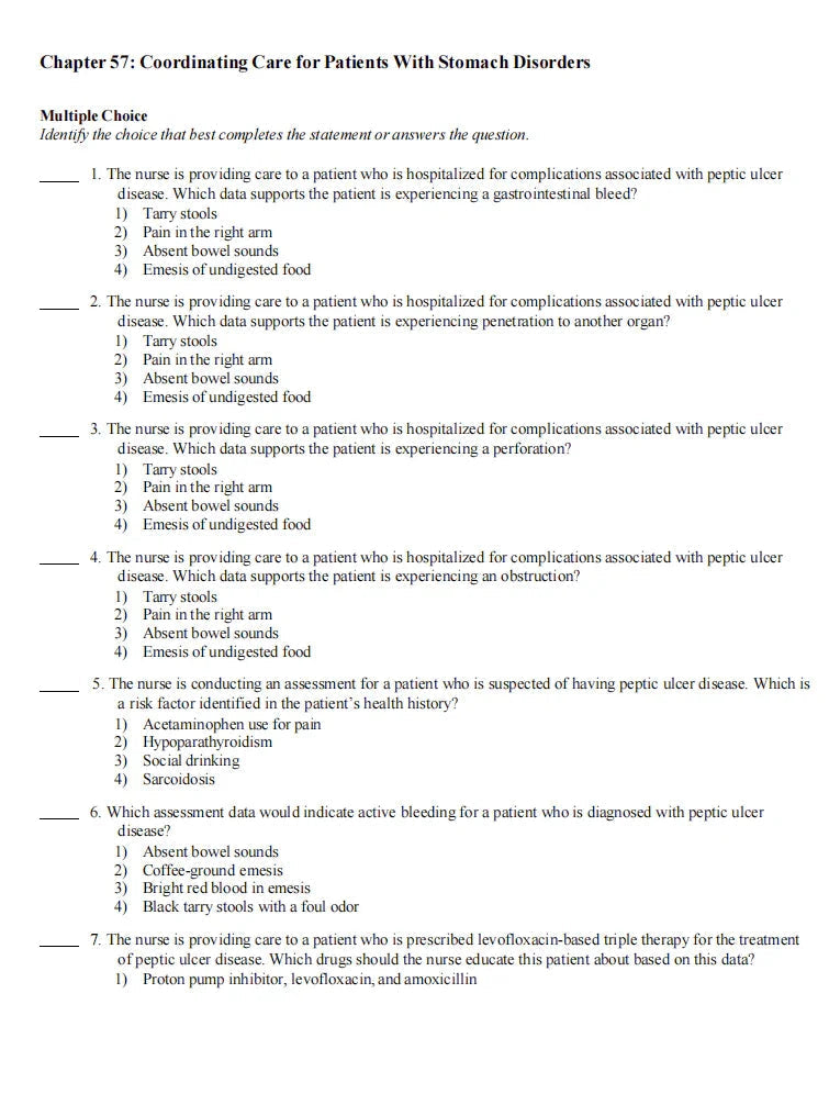 Testbank Davis Advantage for Medical-Surgical Nursing: Making Connections to Practice, 3. Auflage