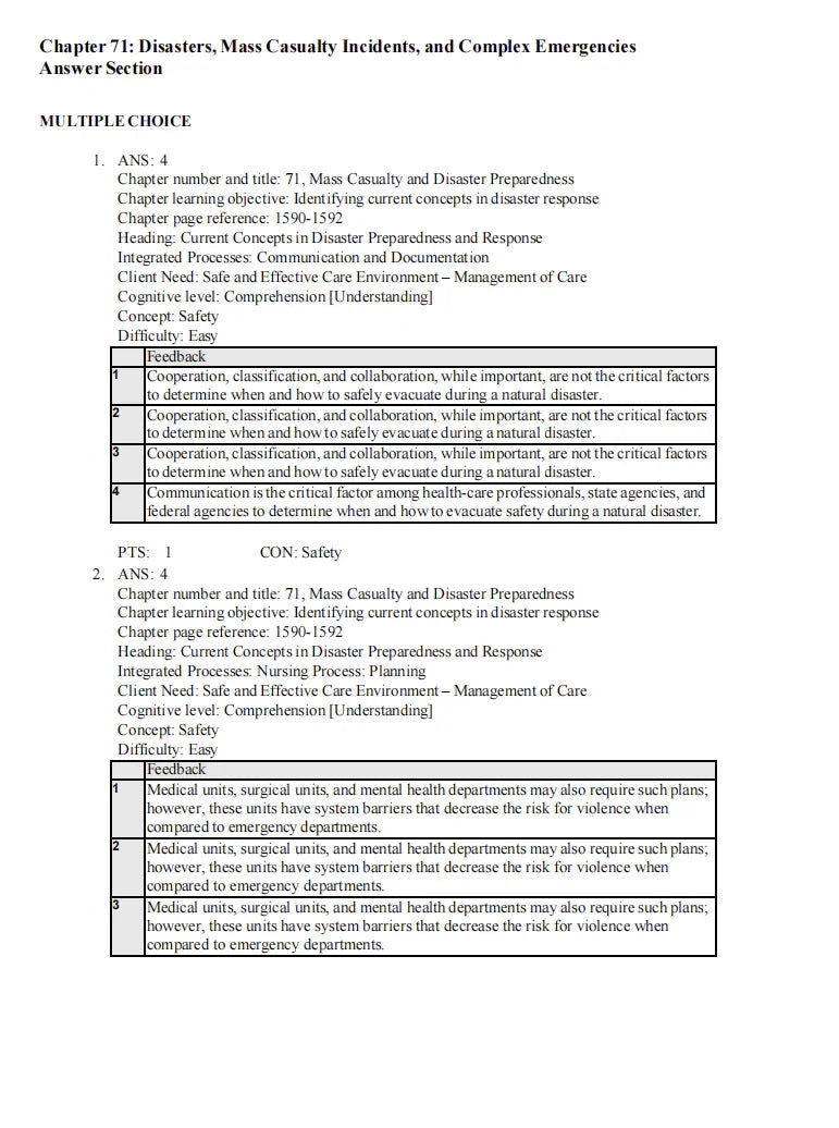Testbank Davis Advantage for Medical-Surgical Nursing: Making Connections to Practice, 3. Auflage