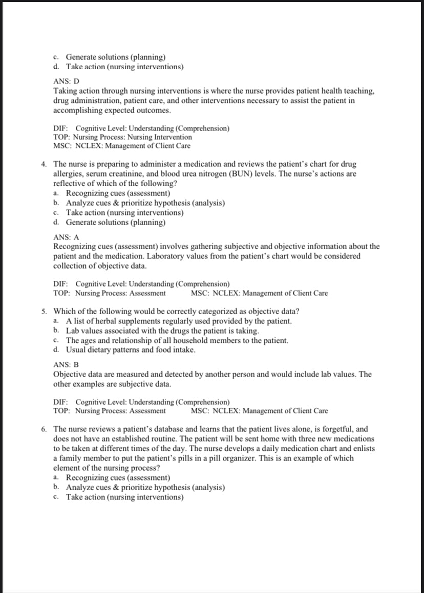 Testbank Pharmacology: A Patient-Centered Nursing Process Approach, 11. Auflage von McCuistion