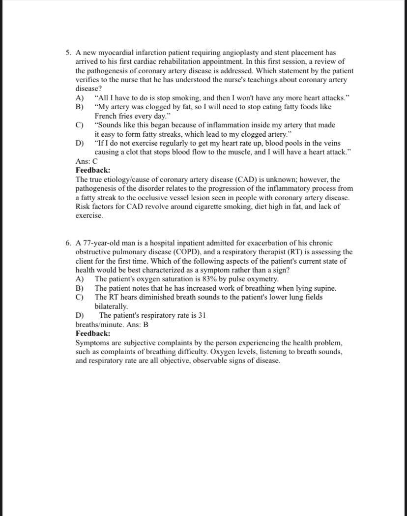 Testbank Porth’s Pathophysiology: Concepts of Altered Health, 10. Auflage von Norris
