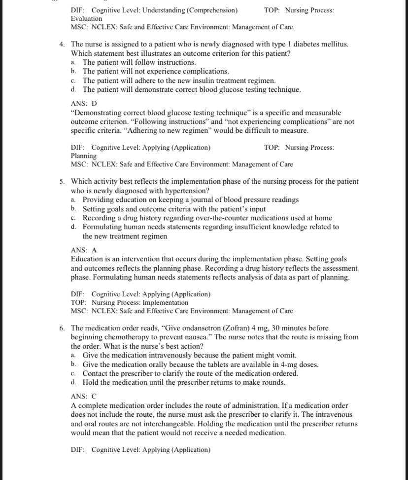 Testbank Pharmacology and the Nursing Process, 9. Auflage von Lilley