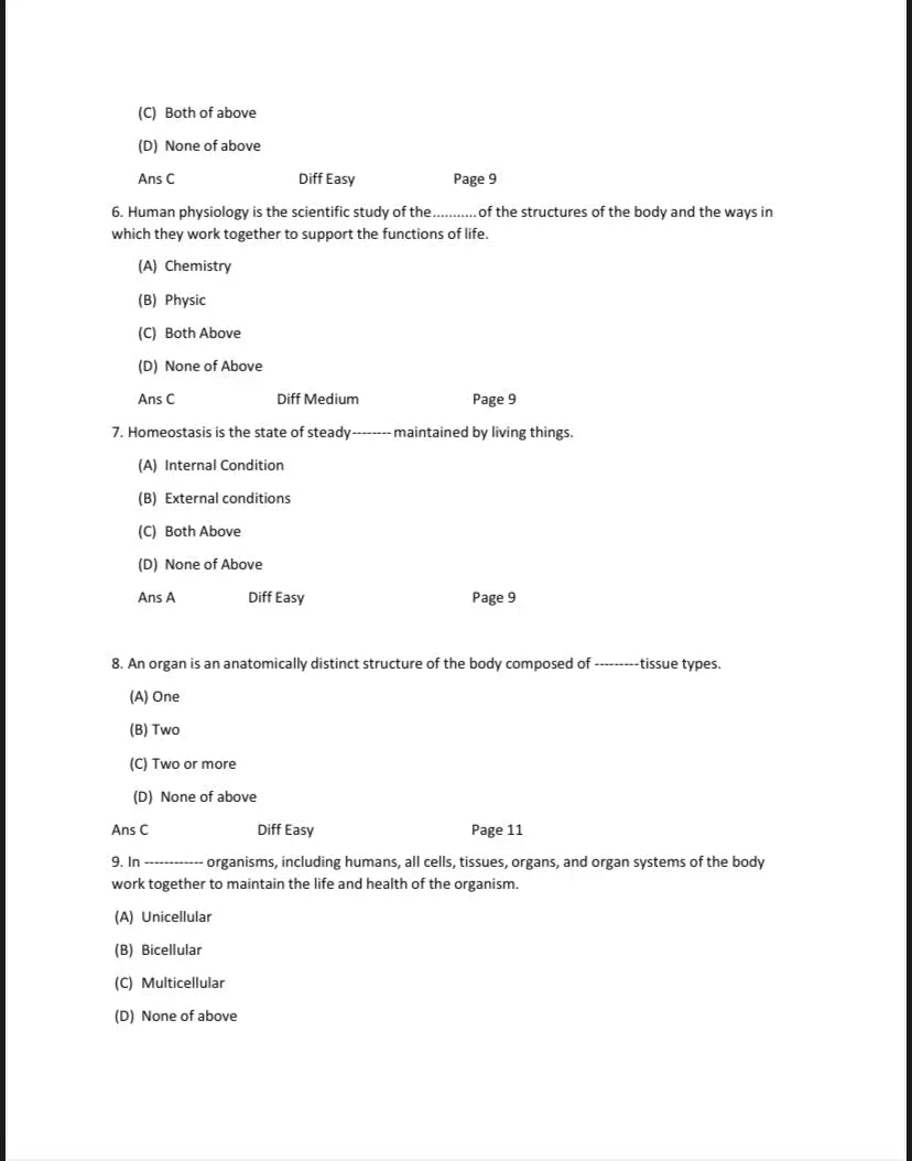 Testbank Anatomy and Physiology (OpenStax), 1. Auflage von Gordon Betts
