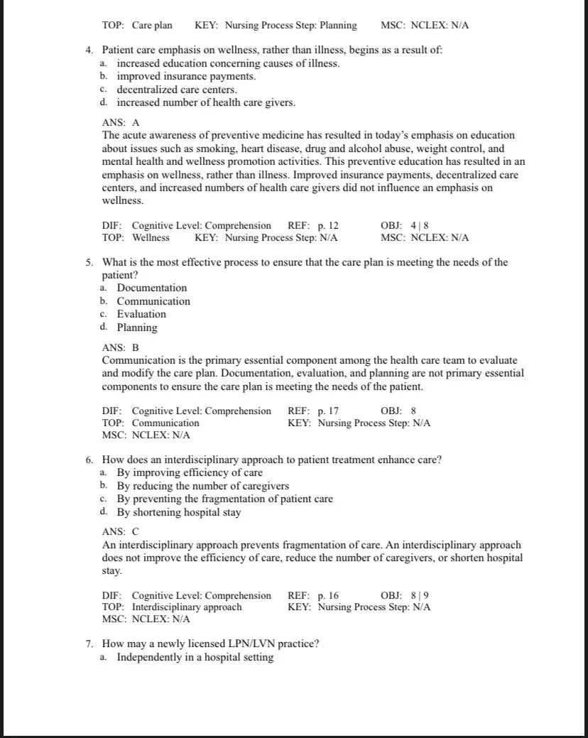 Testbank Foundations of Nursing, 9. Auflage von Cooper