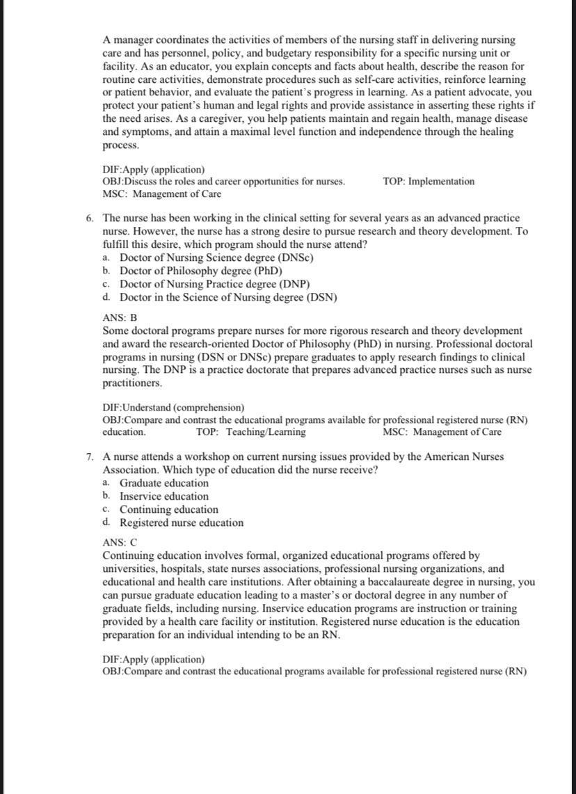 Testbank Fundamentals of Nursing, 11. Auflage von Potter