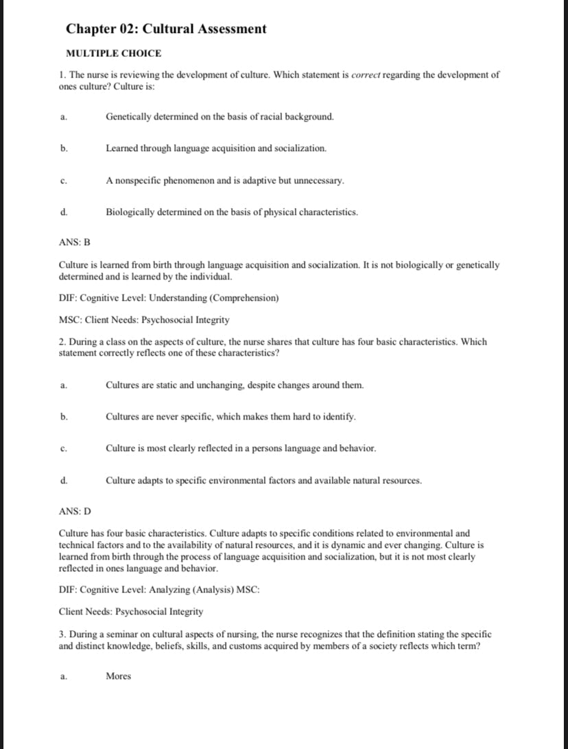 Testbank Physical Examination and Health Assessment, 8. Auflage von Jarvis