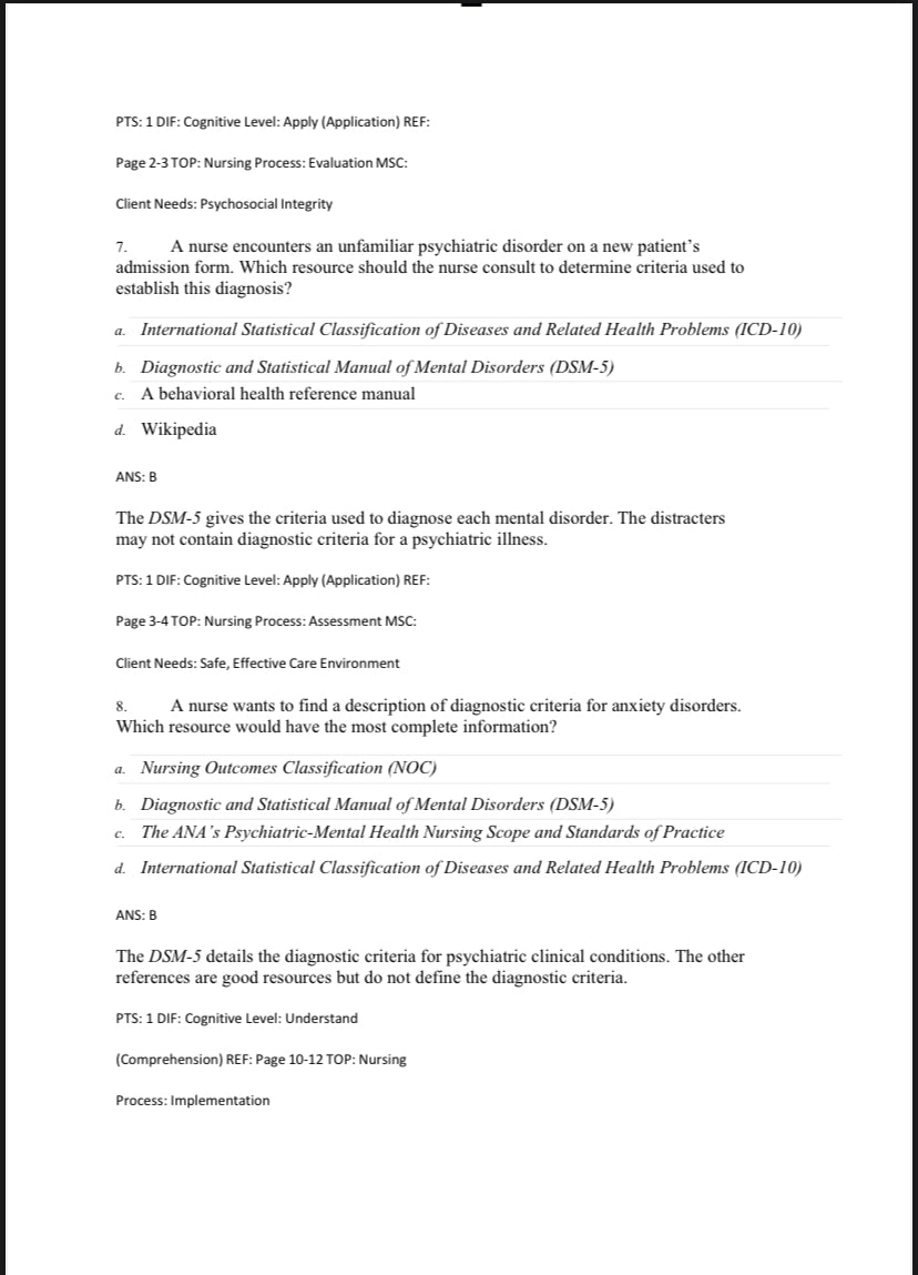 Testbank Foundations of Mental Health Care, 8. Auflage von Morrison-Valfre