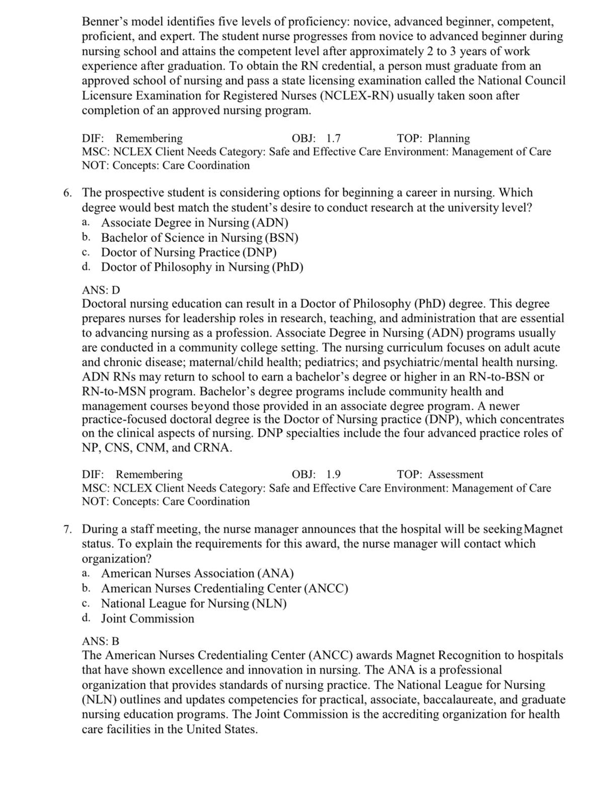 Testbank Fundamentals of Nursing: Active Learning for Collaborative Practice, 3. Auflage von Yoost
