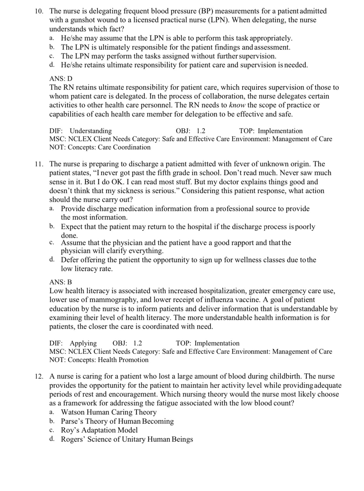 Testbank Fundamentals of Nursing: Active Learning for Collaborative Practice, 3. Auflage von Yoost