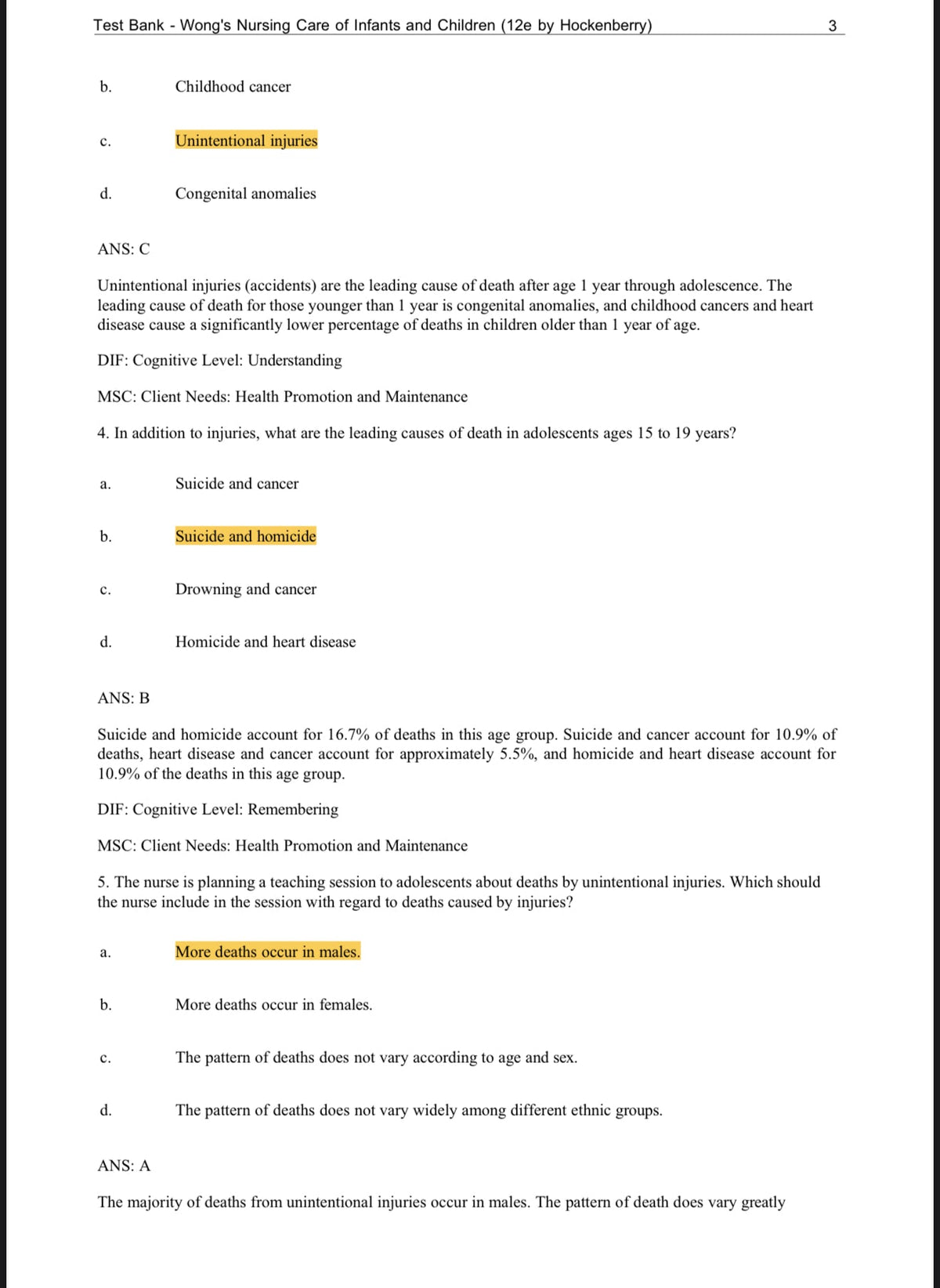 Testbank Wong’s Nursing Care of Infants and Children, 12. Auflage von Marilyn J. Hockenberry, Elizabeth A. Duffy und Karen Gibbs