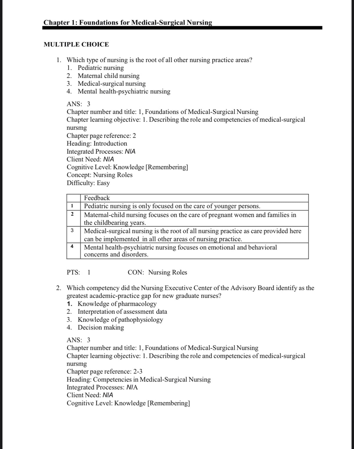 Testbank Davis Advantage for Medical-Surgical Nursing: Making Connections to Practice, 3. Auflage von Janice J. Hoffman und Nancy J. Sullivan